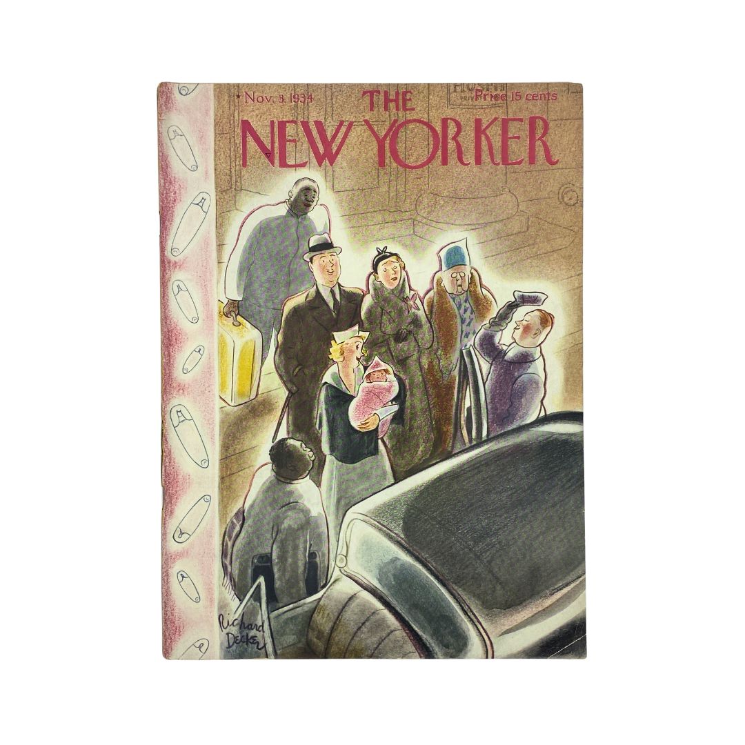 The New Yorker Complete Magazine November 3, 1934 Richard Decker Cover