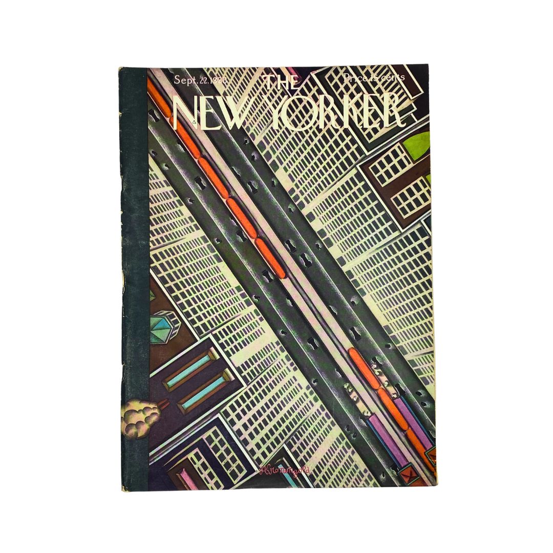 The New Yorker Complete Magazine September 22, 1928 Arthur K Kronengold Cover