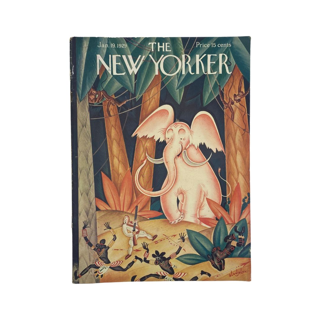 The New Yorker Complete Magazine January 19, 1929 Constantin Alajalov Cover