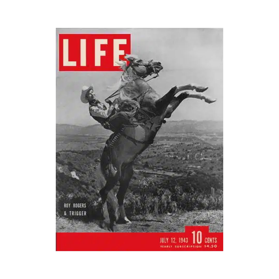 VTG Life Magazine July 12, 1943 Roy Rogers & Trigger