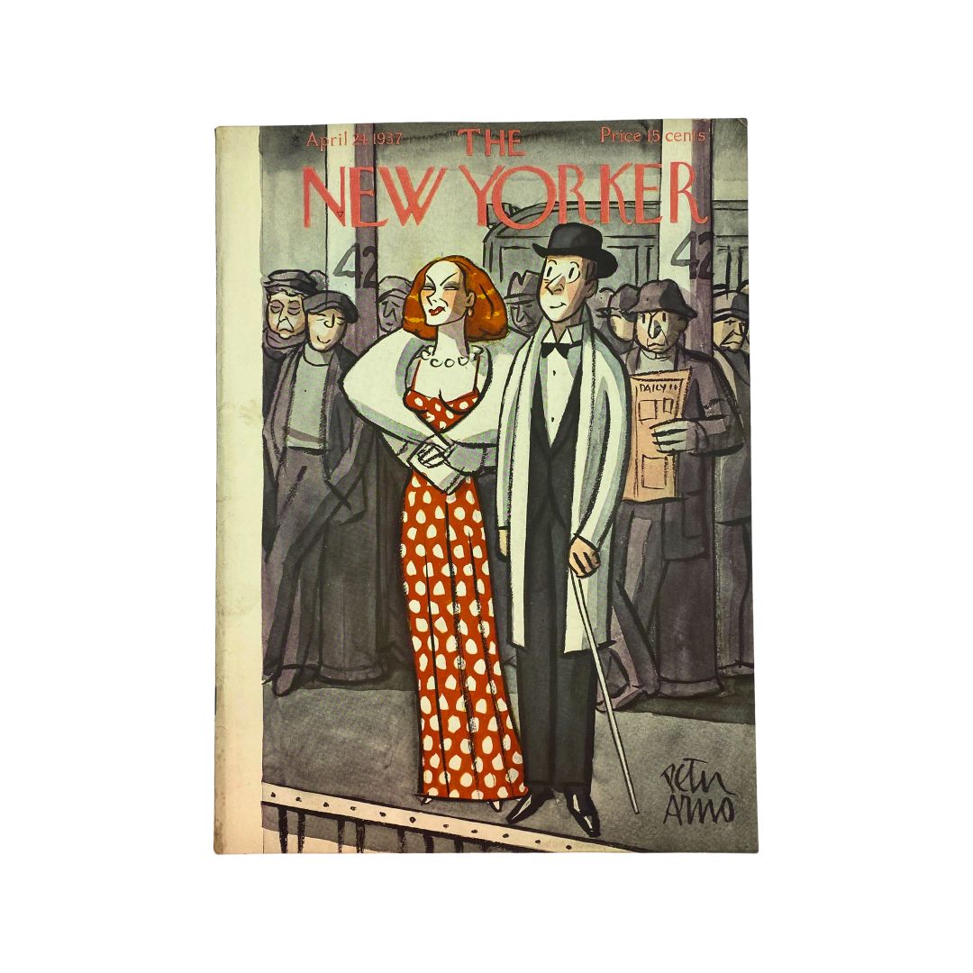 The New Yorker Complete Magazine April 24, 1937 Peter Arno Cover VG