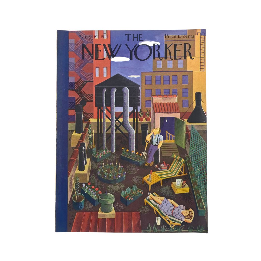 The New Yorker Complete Magazine July 19, 1941 Ilonka Karasz Cover VG