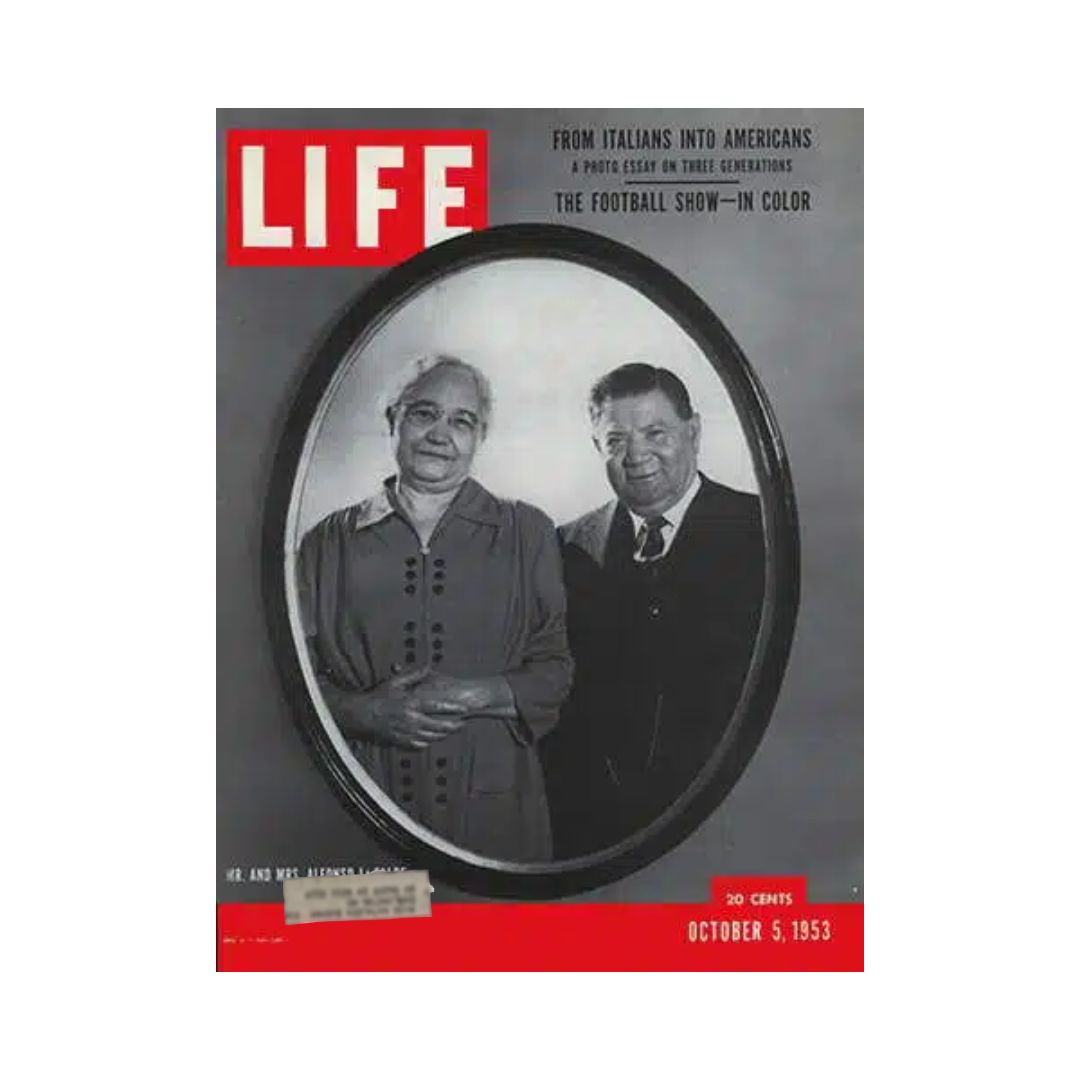 VTG Life Magazine October 5, 1953 Mr. And Mrs. Alfonso LaFalce