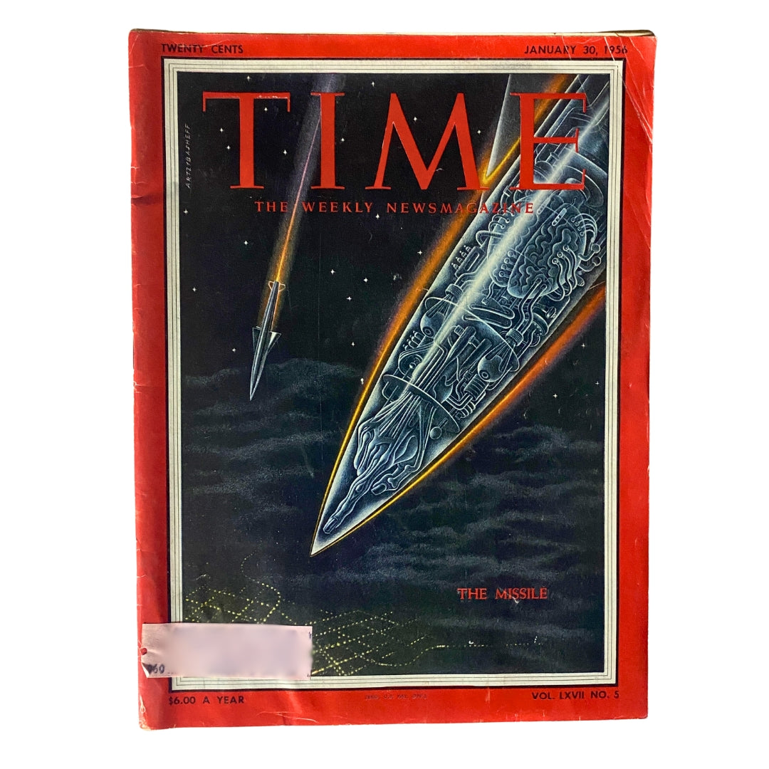 VTG Time Magazine January 30, 1956 Vol 67 No. 5 The Missile