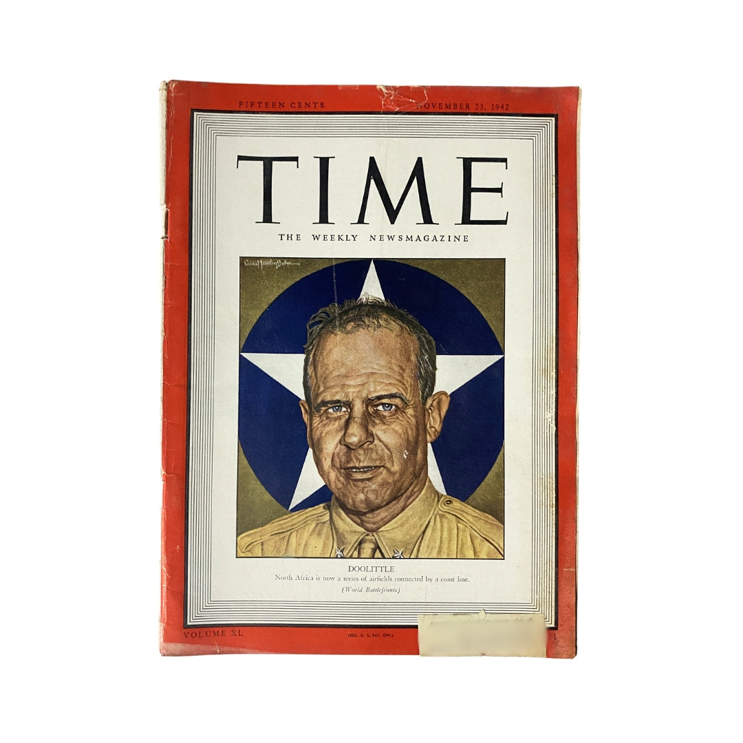 VTG Time Magazine November 23, 1942 James Doolittle, Tokyo Raid Leader