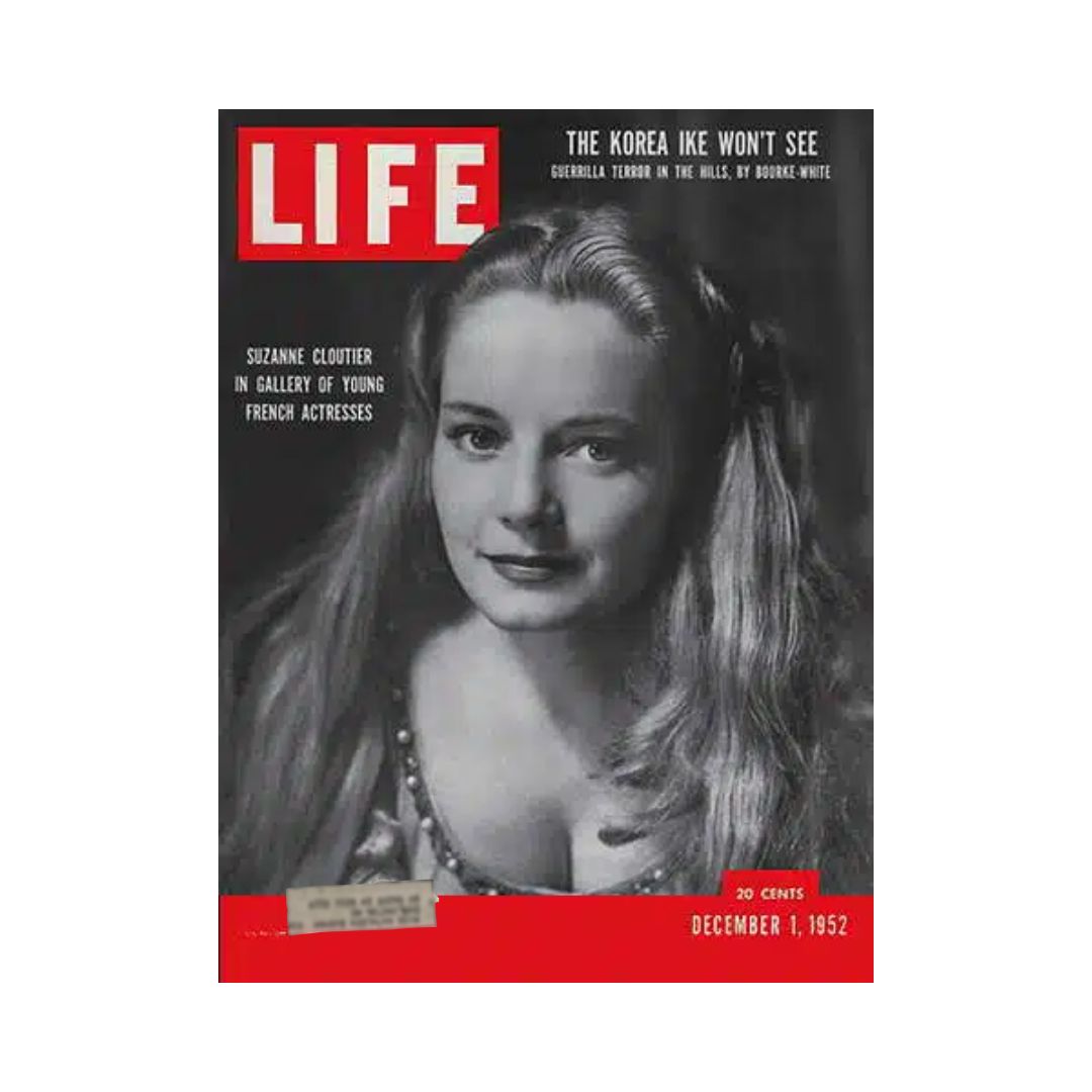 VTG Life Magazine December 1, 1952 French Actresses Suzanne Cloutier