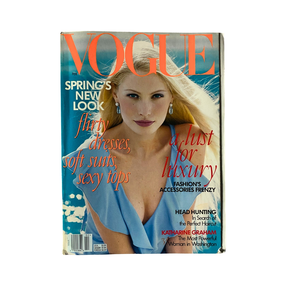 Vogue Magazine February 1997 Kirsty Hume Cover No Label