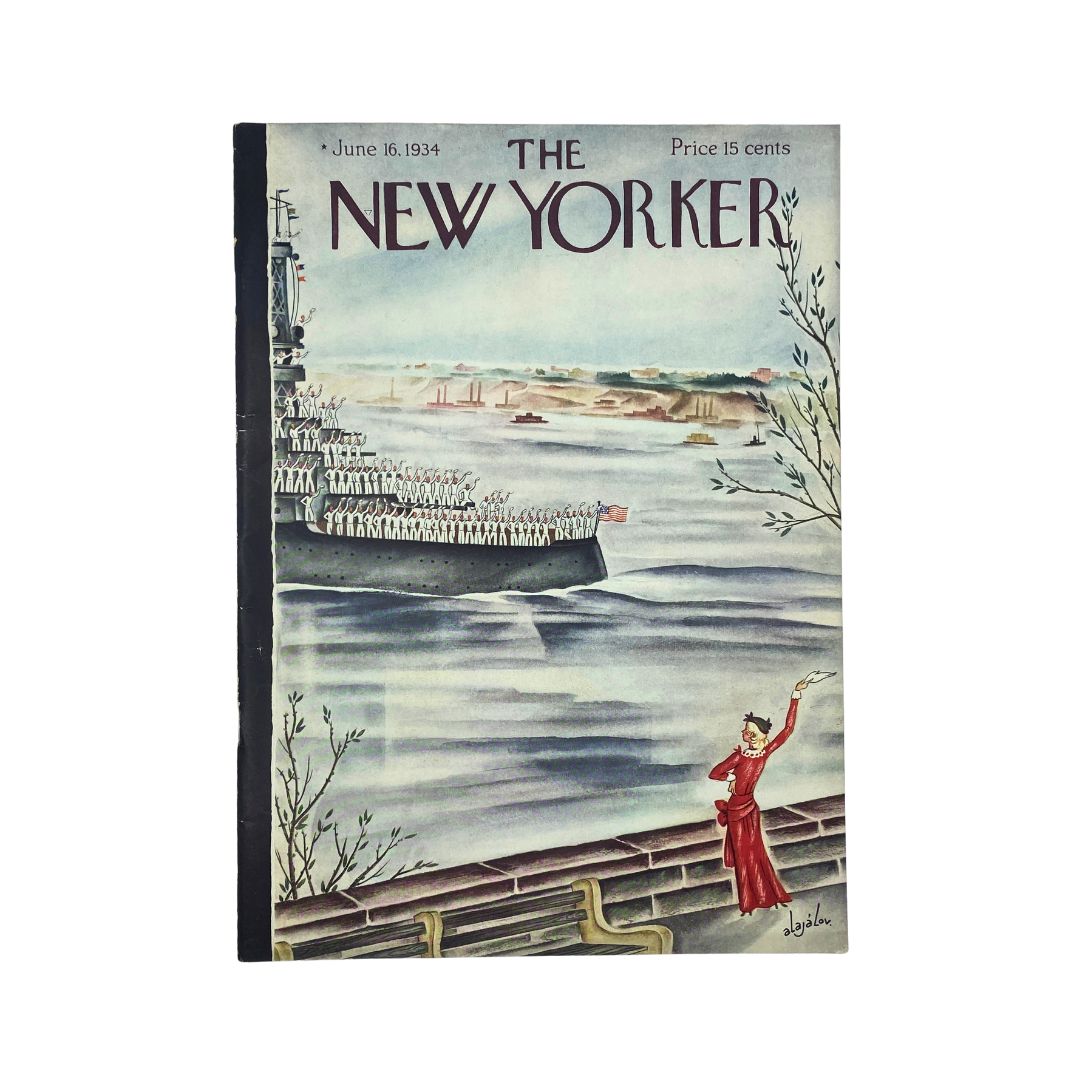 The New Yorker Complete Magazine June 16, 1934 Constantin Alajalov Cover VG