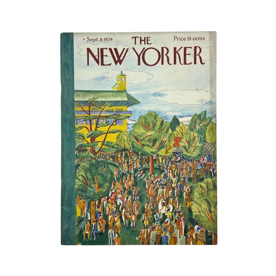 The New Yorker Complete Magazine September 8, 1934 Ilonka Karasz Cover VG