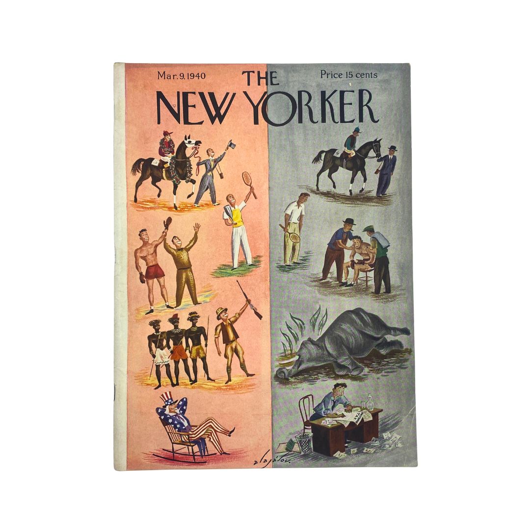 The New Yorker Complete Magazine March 9, 1940 Constantin Alajalov Cover VG