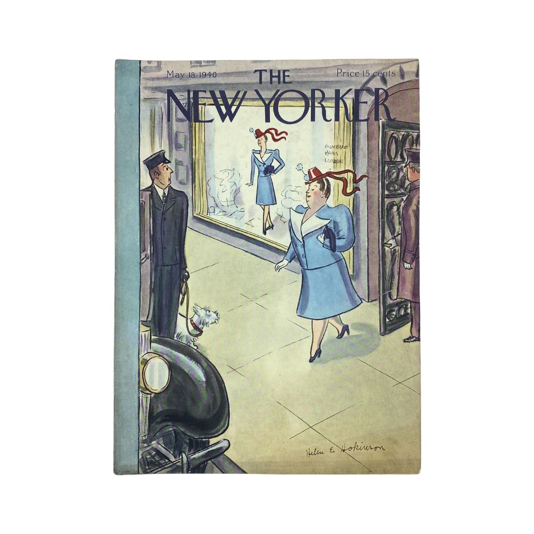 The New Yorker Complete Magazine May 18, 1940 Helen E. Hokinson Cover VG