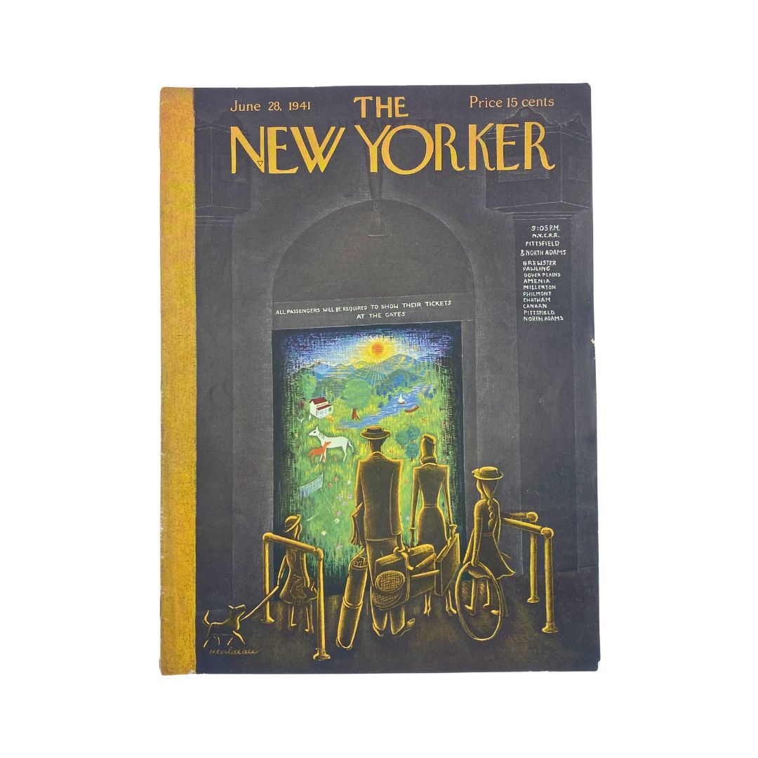 The New Yorker Complete Magazine June 28, 1941 Christina Malman Cover VG