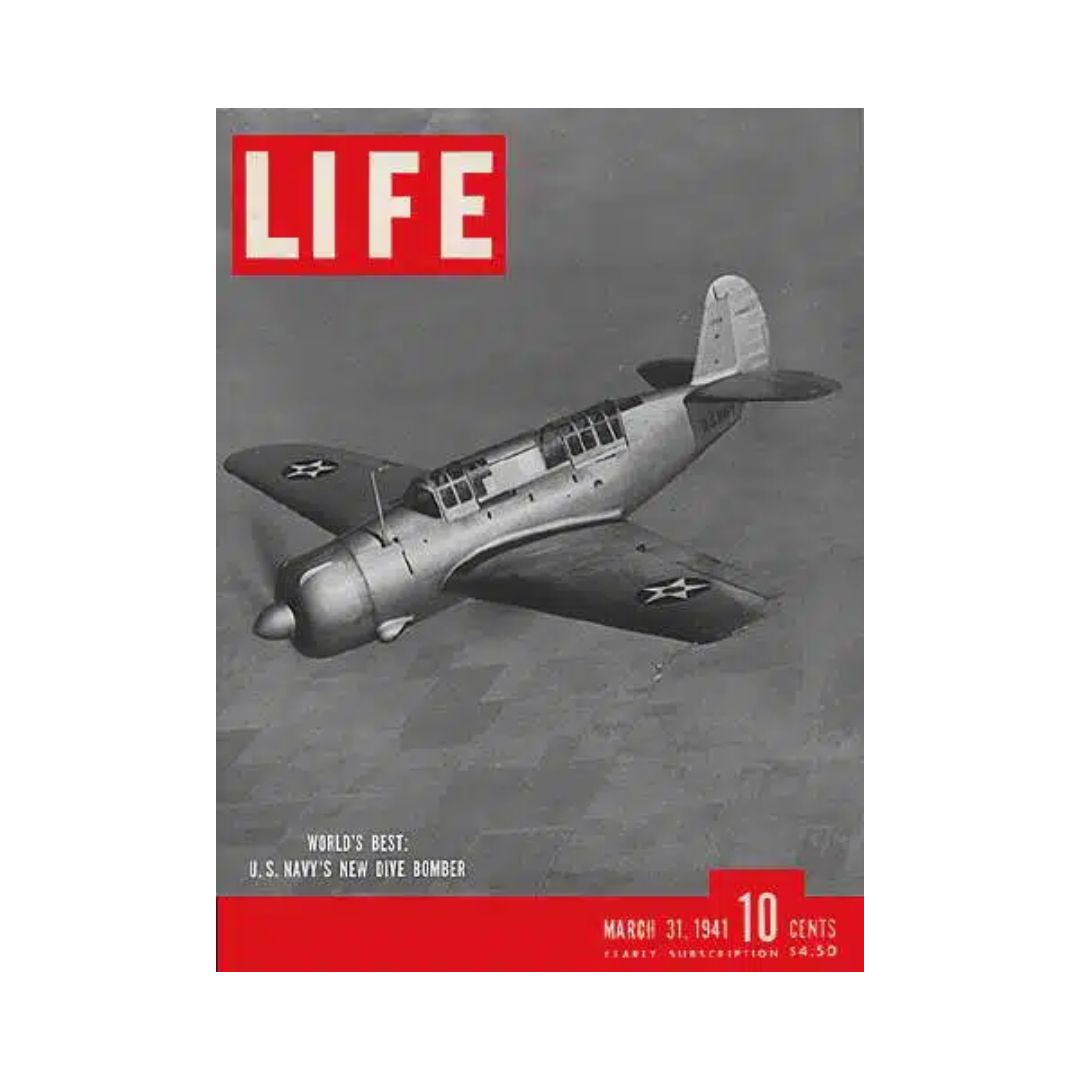 VTG Life Magazine March 31, 1941 U.S. Navy Curtis Dive Bomber