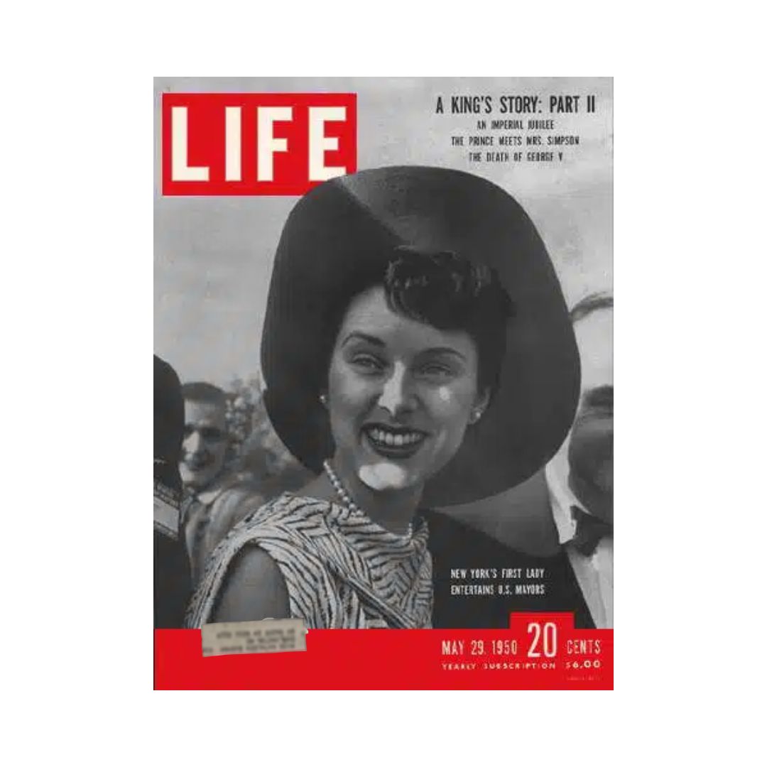 VTG Life Magazine May 29, 1950 Sloan O’Dwyer New York City First Lady