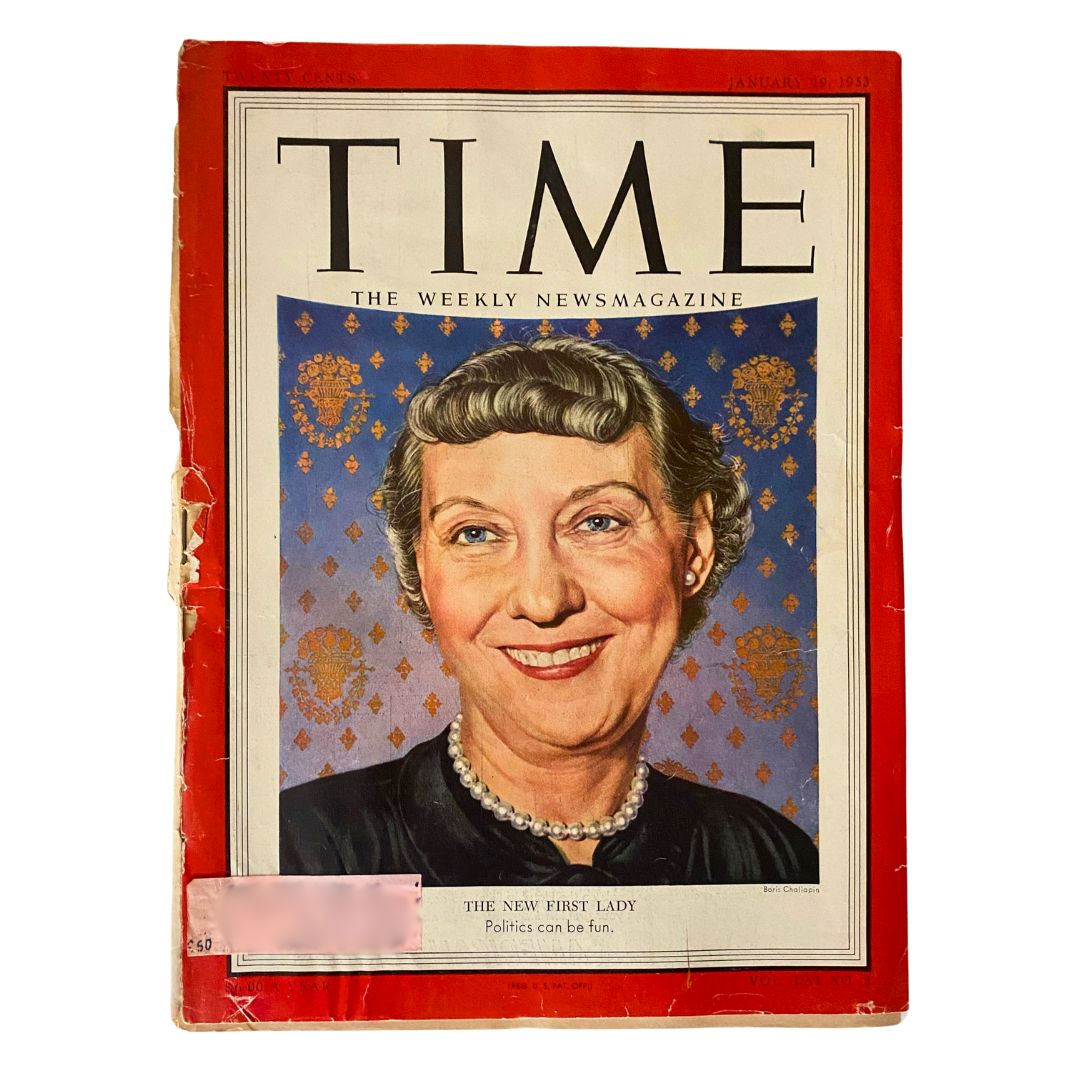 VTG Time Magazine January 19, 1953 Vol 61 No. 3 Mamie Eisenhower