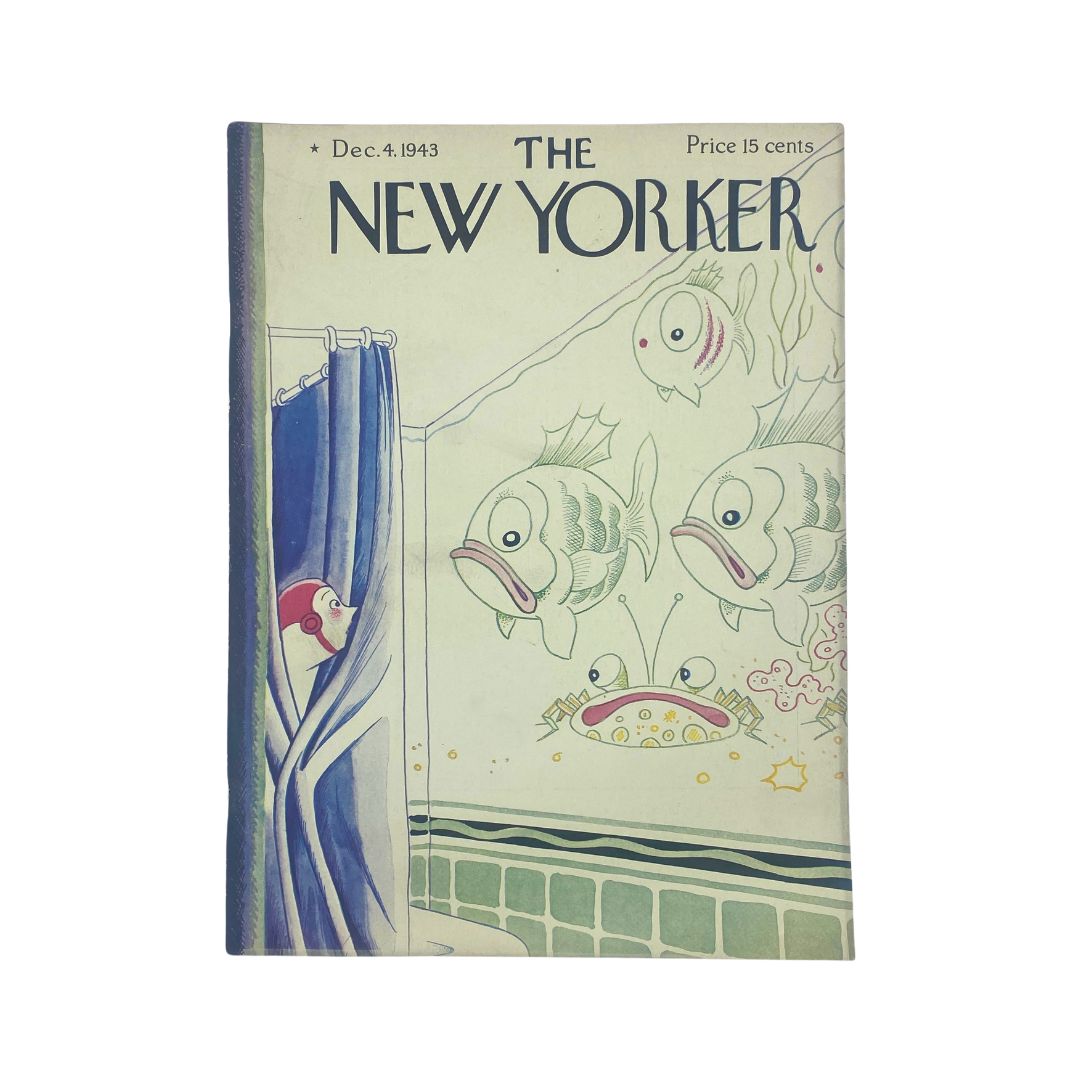 The New Yorker Complete Magazine December 4, 1943 Rea Irvin Cover VG