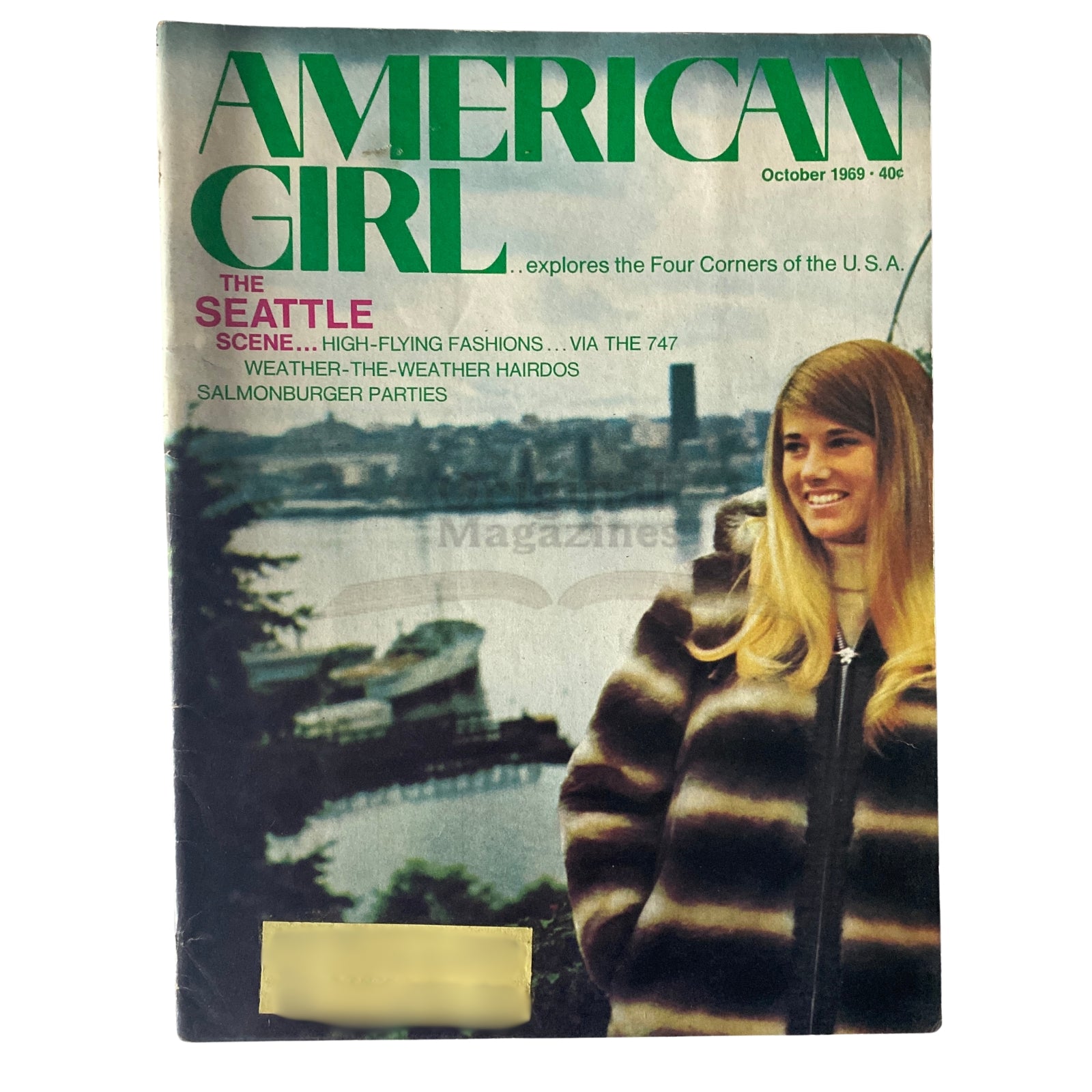 American Girl Magazine October 1969 The Seattle Scene and High-Flying Fashions