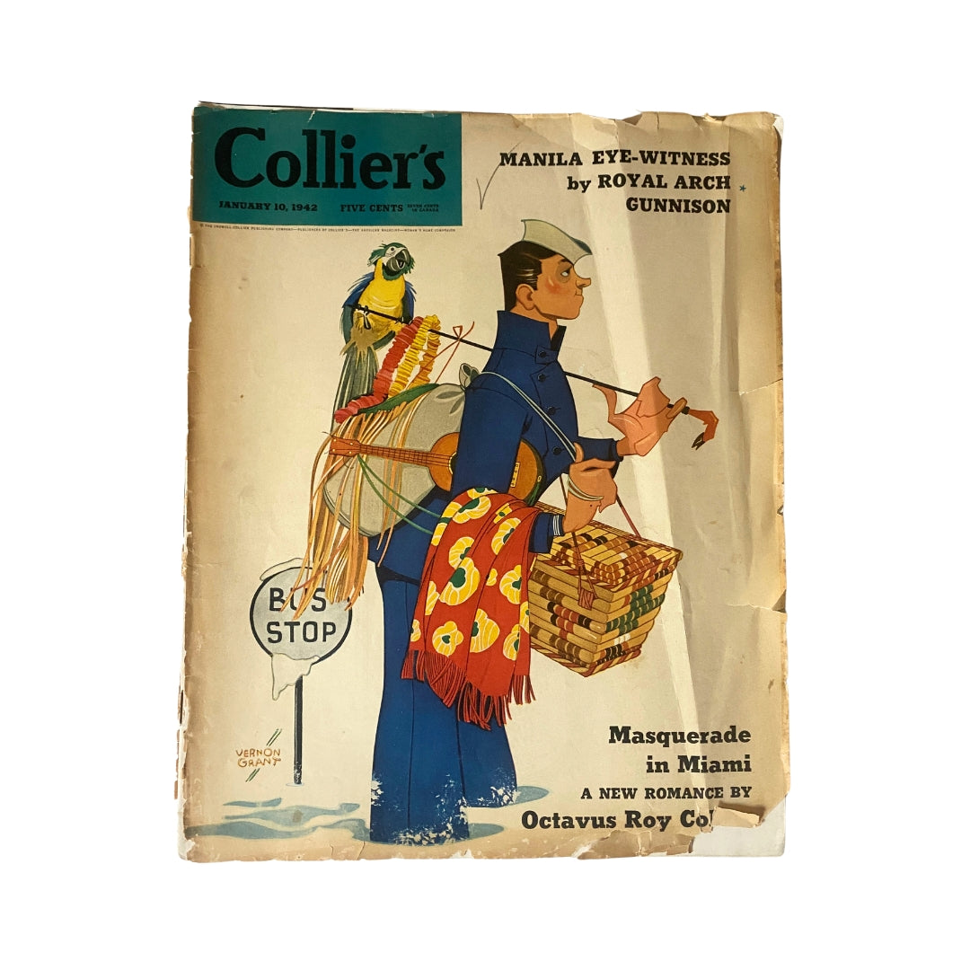 VTG Collier's Magazine January 10, 1942 Vernon Grant Cover