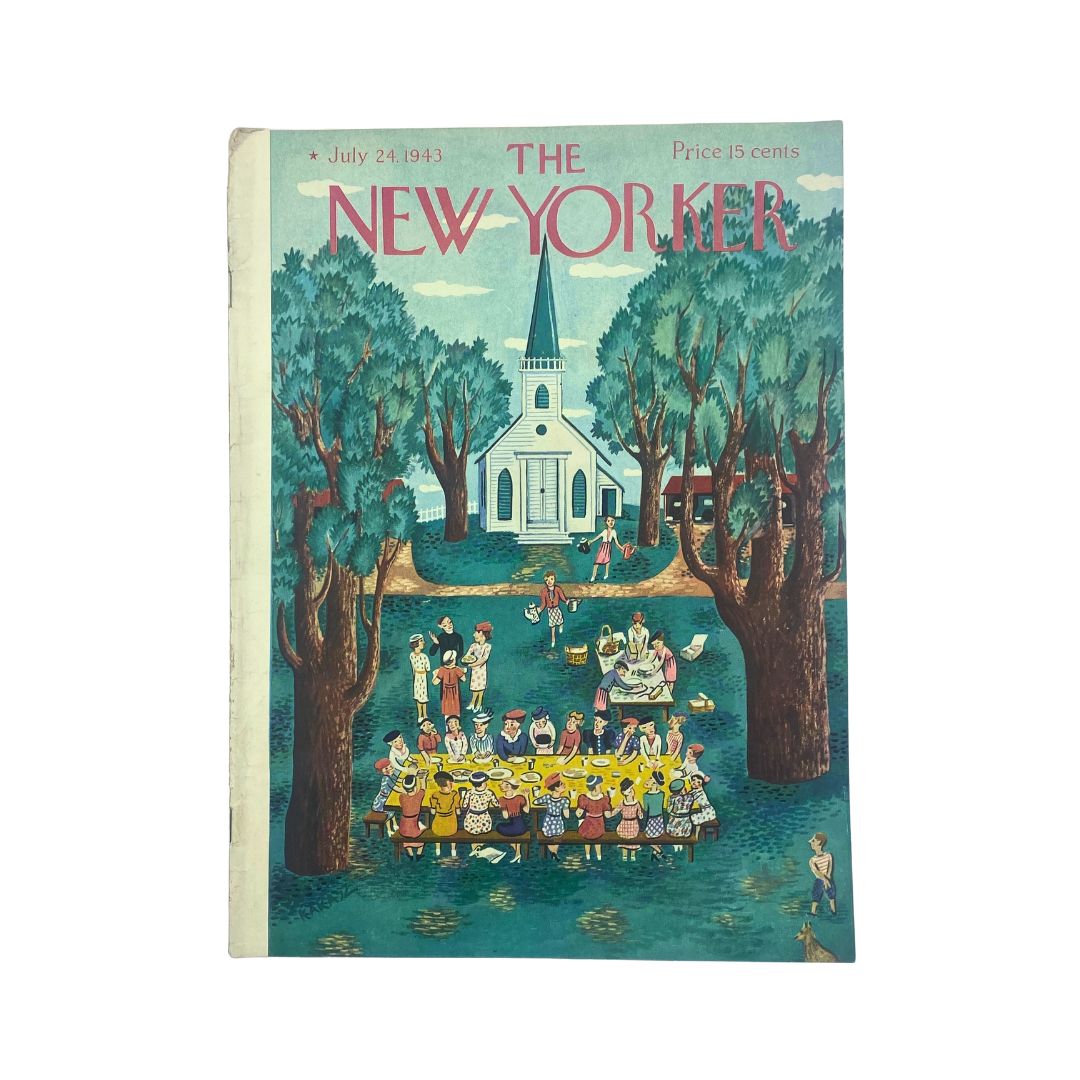 The New Yorker Complete Magazine July 24, 1943 Ilonka Karasz Cover