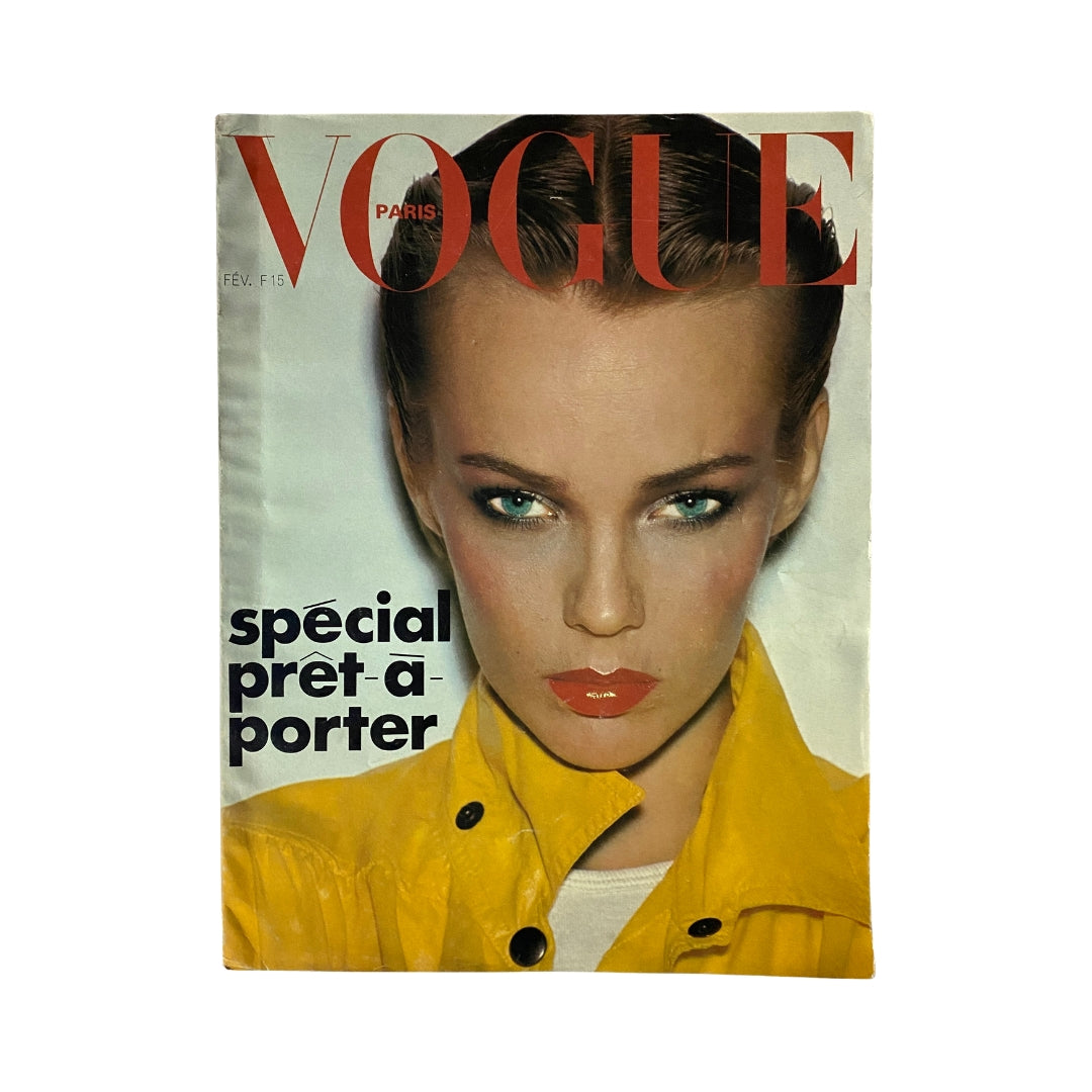 Vogue Paris Magazine February 1976 Sofia Kiukkonen Cover No Label