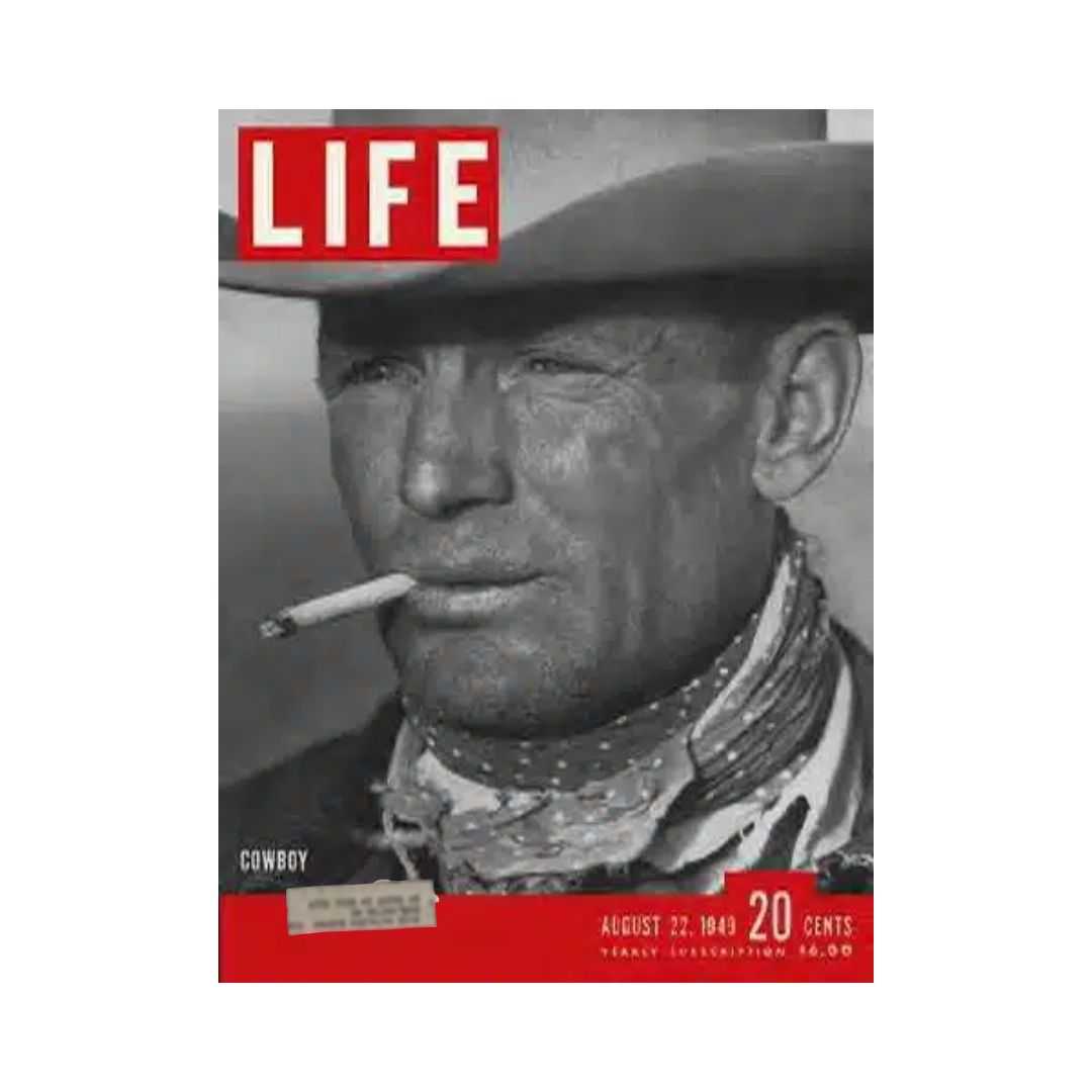 VTG Life Magazine August 22, 1949 Texas Cowboy