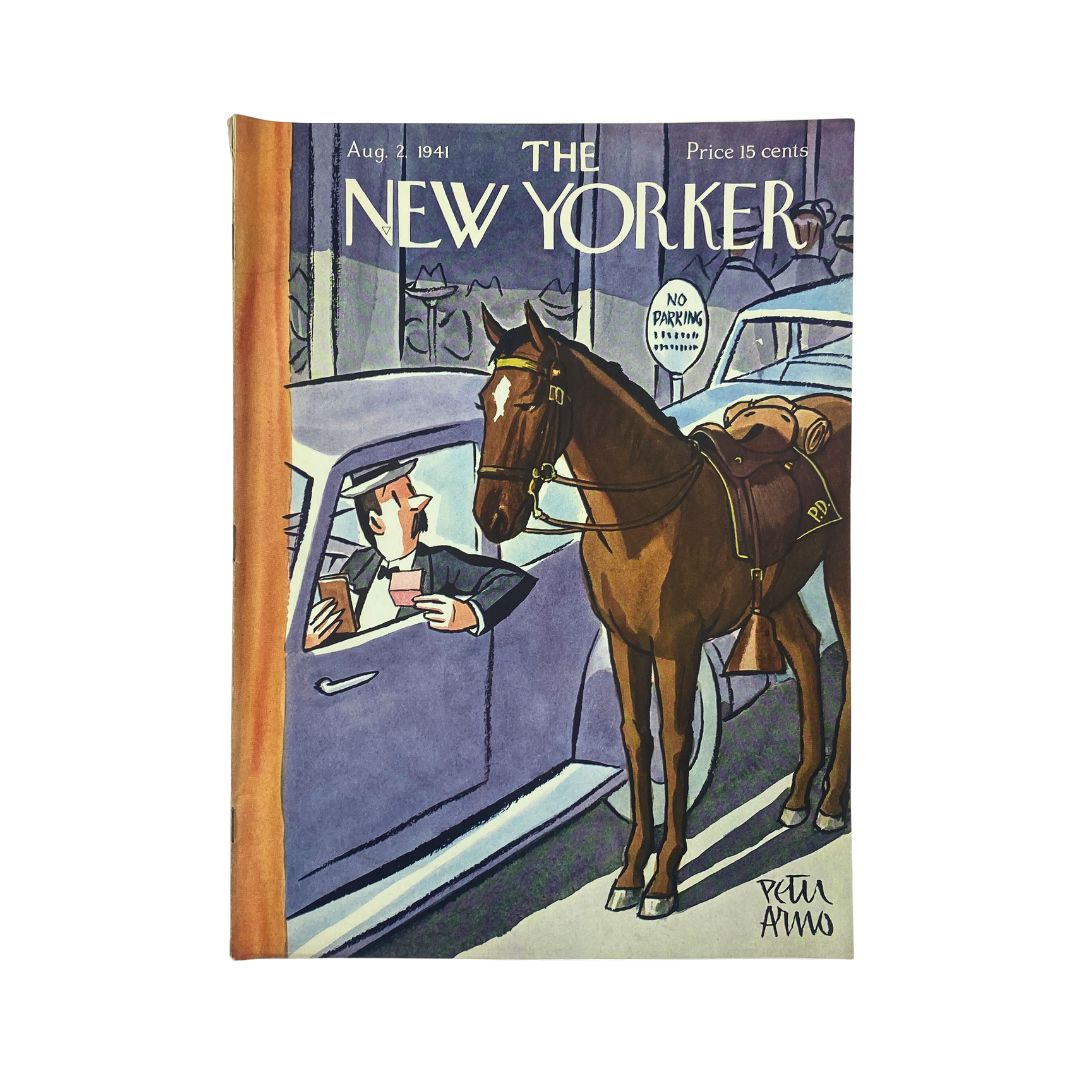 The New Yorker Complete Magazine August 2, 1941 Peter Arno Cover VG