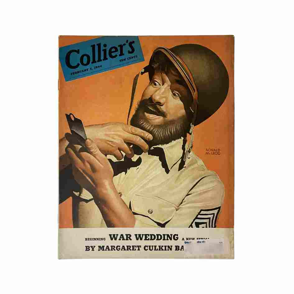 VTG Collier's Magazine February 5, 1944 Cover by Ronald McLeod