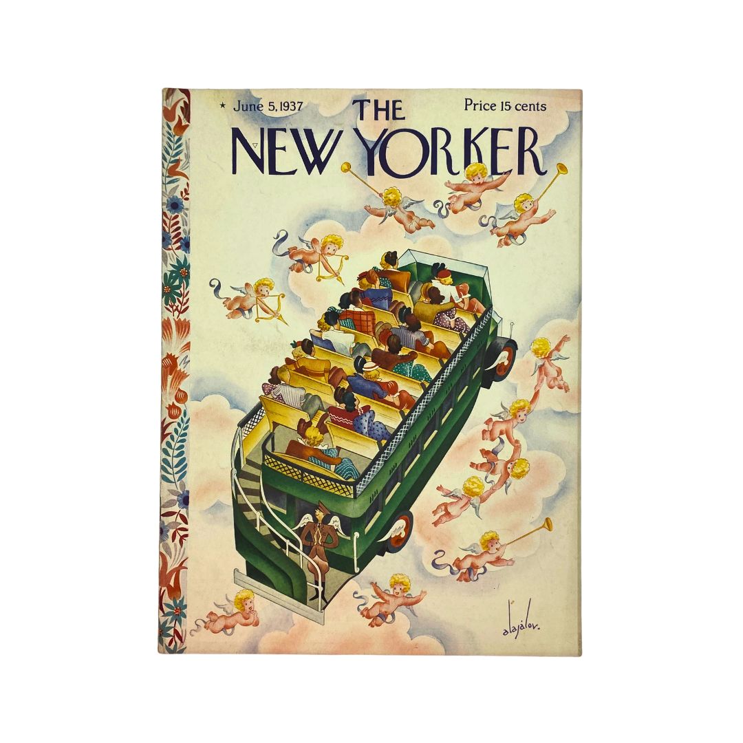 The New Yorker Complete Magazine June 5, 1937 Constantin Alajalov Cover VG