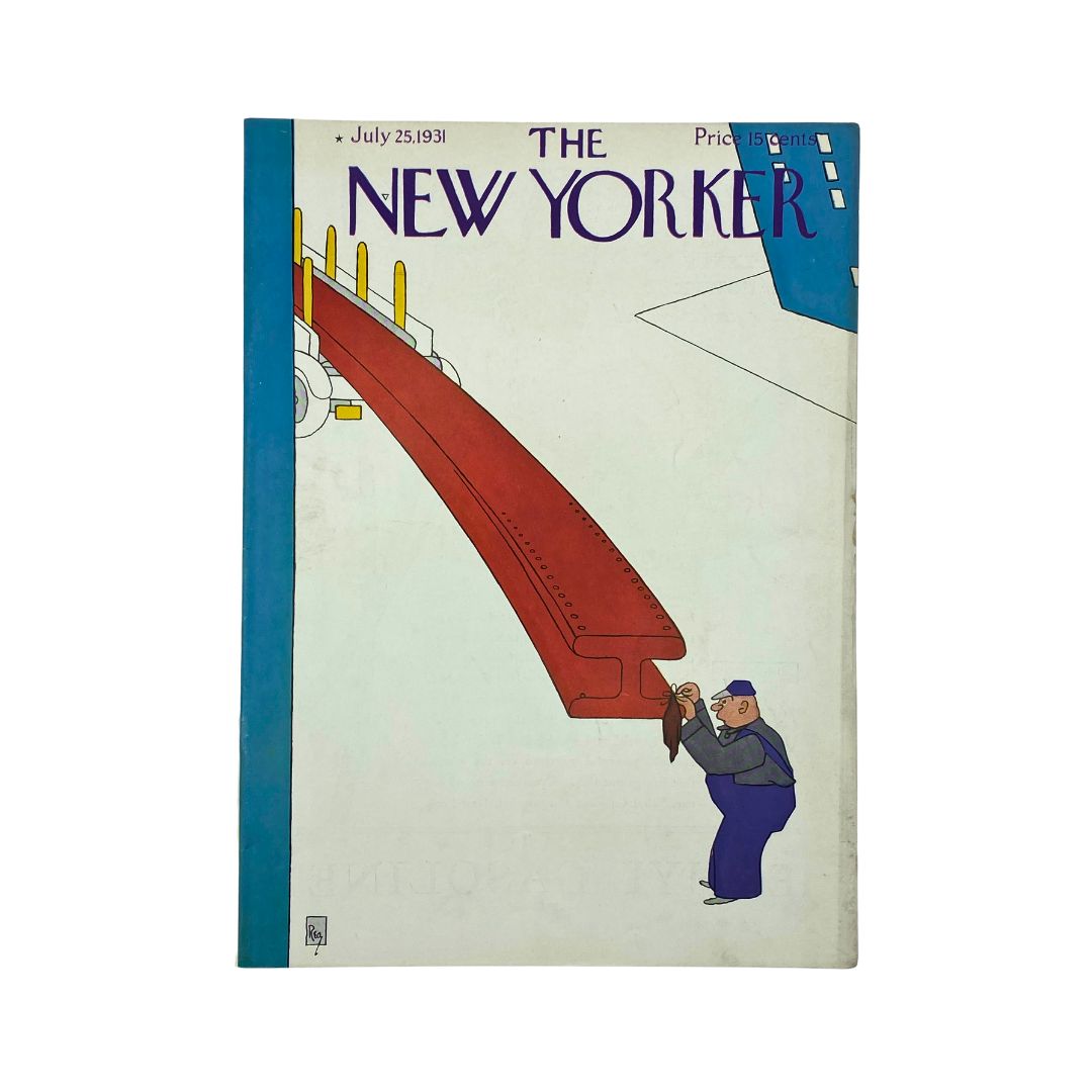 The New Yorker Complete Magazine July 25, 1931 Gardner Rea Cover