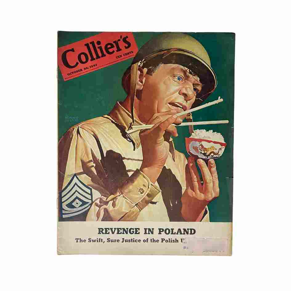 VTG Collier's Magazine October 30, 1943 Revenge in Poland, The Swift