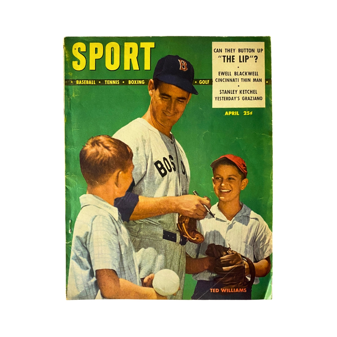 Sport Magazine April 1948 MLB Boston Red Sox Ted Williams Cover No Label