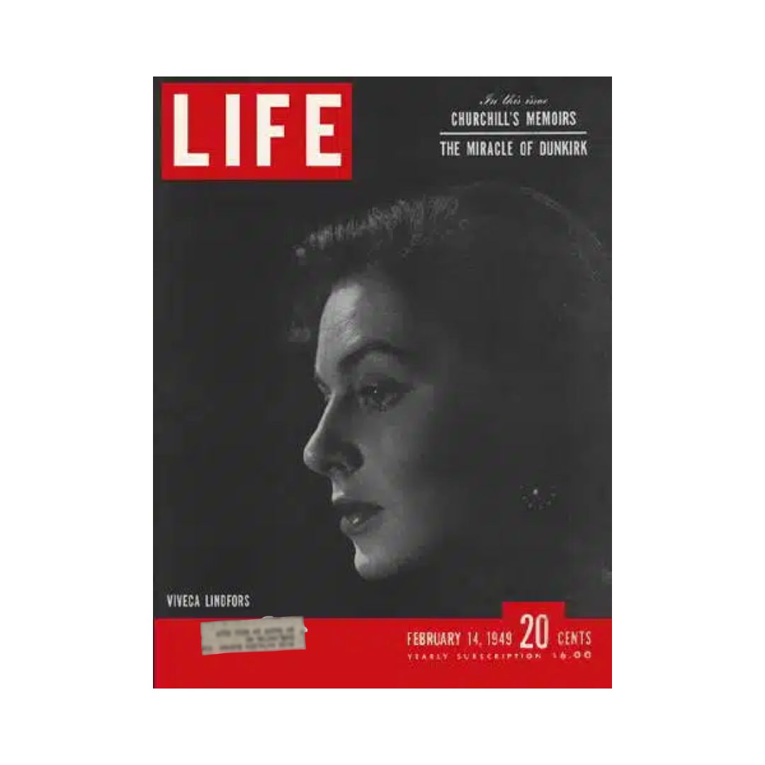 VTG Life Magazine February 14, 1949 Viveca Lindfors, Swedish-American Actress