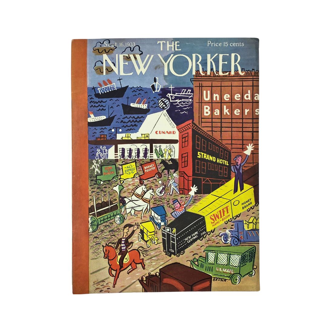 The New Yorker Complete Magazine September 16, 1933 Harry Brown Cover