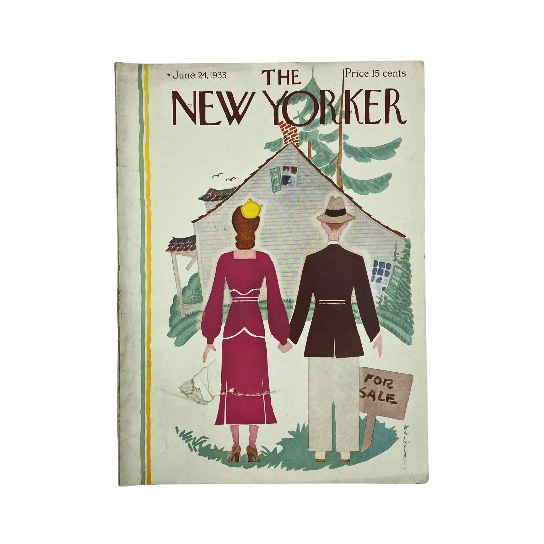 The New Yorker Complete Magazine June 24, 1933 Rea Irvin Cover