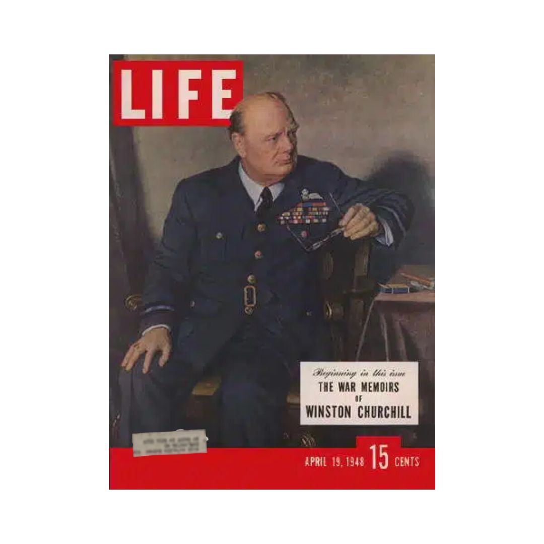 VTG Life Magazine April 19, 1948 Winston Churchill World War II Memoirs