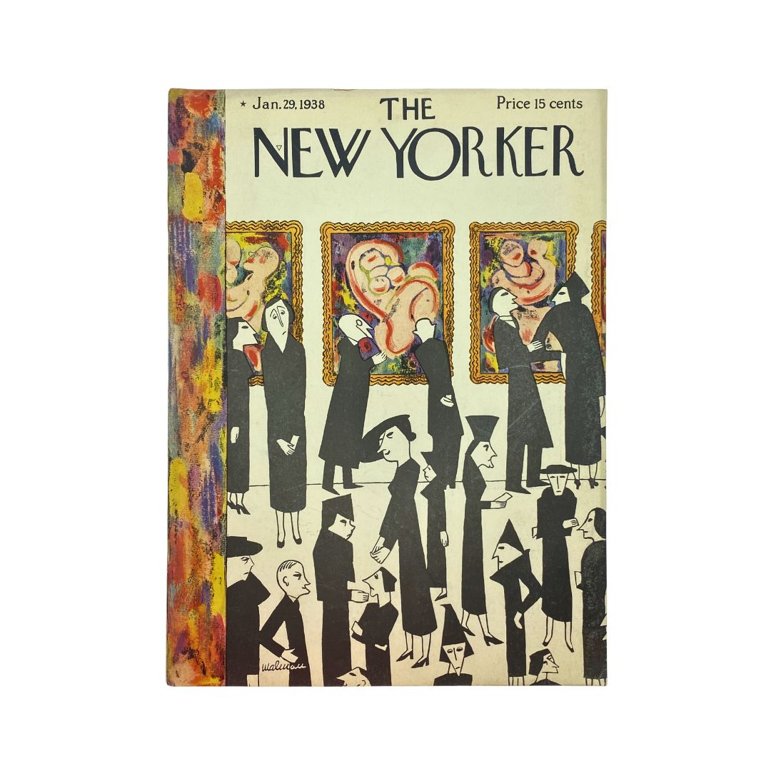 The New Yorker Complete Magazine January 29, 1938 Christina Malman Cover VG