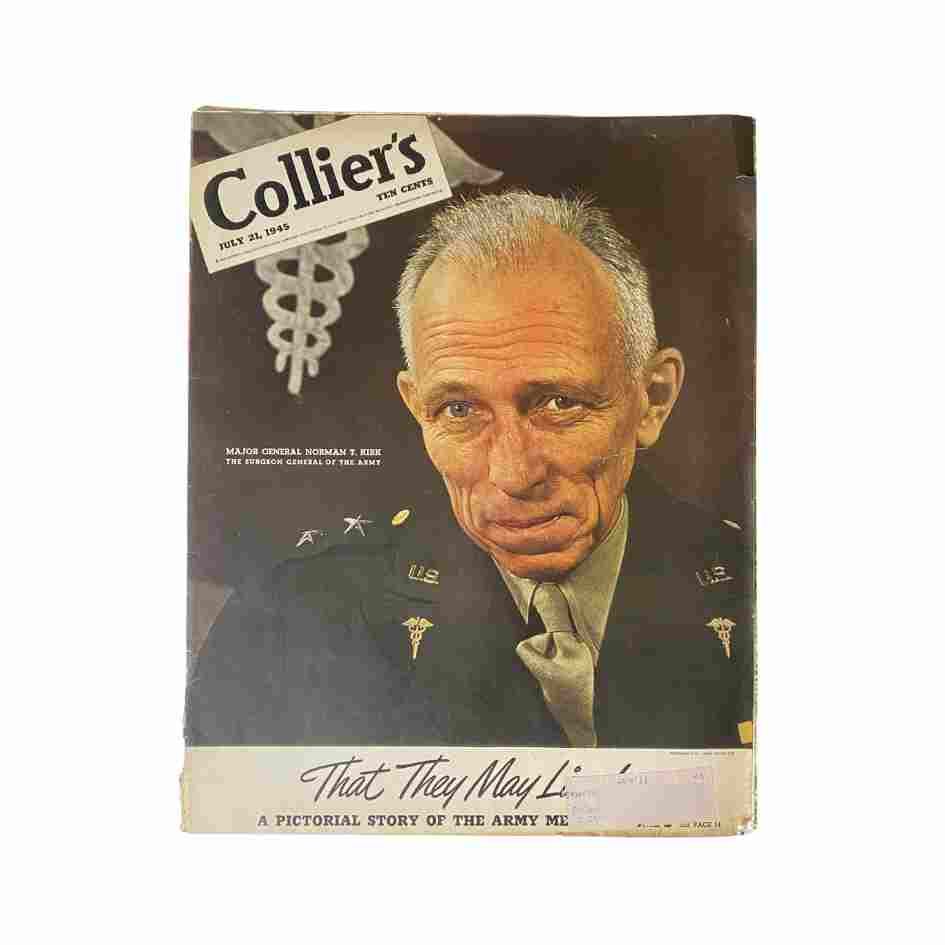 VTG Collier's Magazine July 21, 1945 Cover Design by Jerry Cooke-Pix