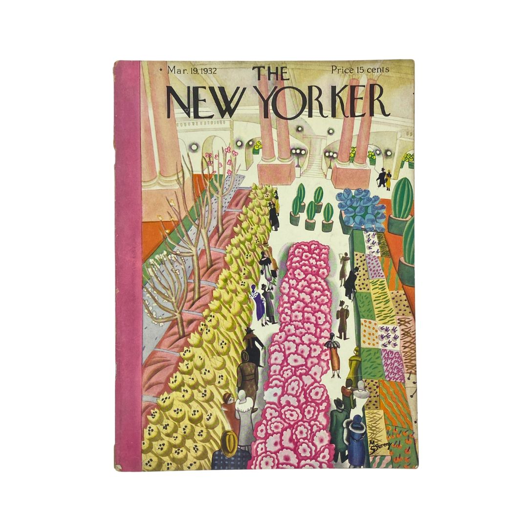 The New Yorker Complete Magazine March 19, 1932 Madeline S. Pereny Cover VG