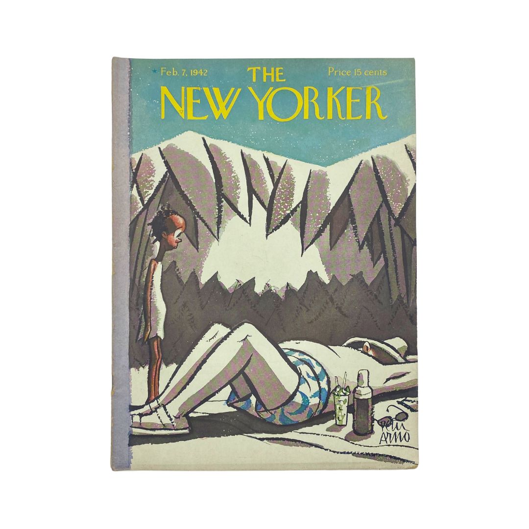 The New Yorker Complete Magazine February 7, 1942 Peter Arno Cover VG