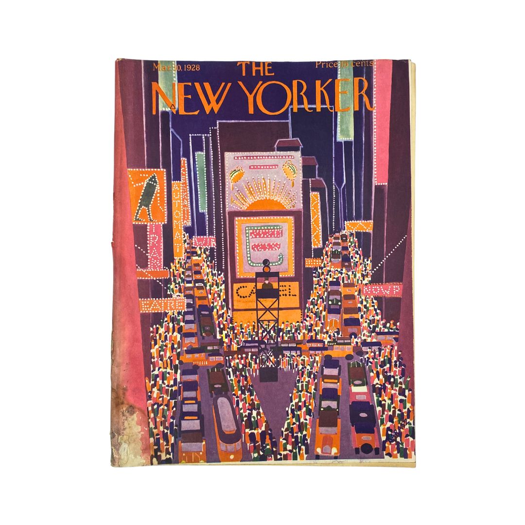 The New Yorker Complete Magazine March 10, 1928 Ilonka Karasz Cover