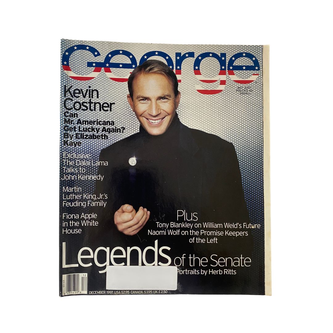 George Magazine December 1997 Kevin Costner Cover / Legends of the Senate VG