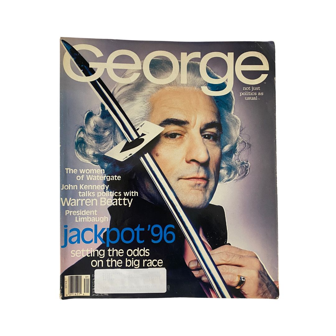 George Magazine December - January 1996 Robert De Niro Cover / Warren Beatty