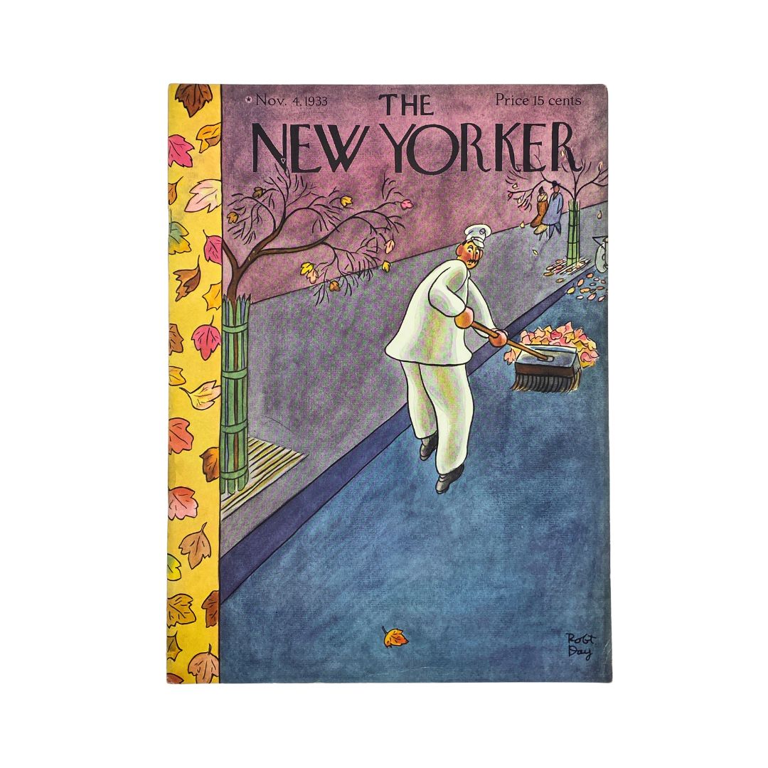 The New Yorker Complete Magazine November 4, 1933 Robert Day Cover