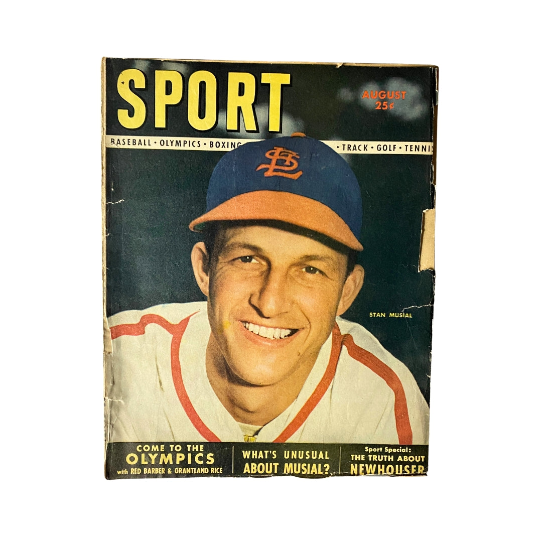 Sport Magazine August 1948 Stan Musial Cover No Label GD Interior