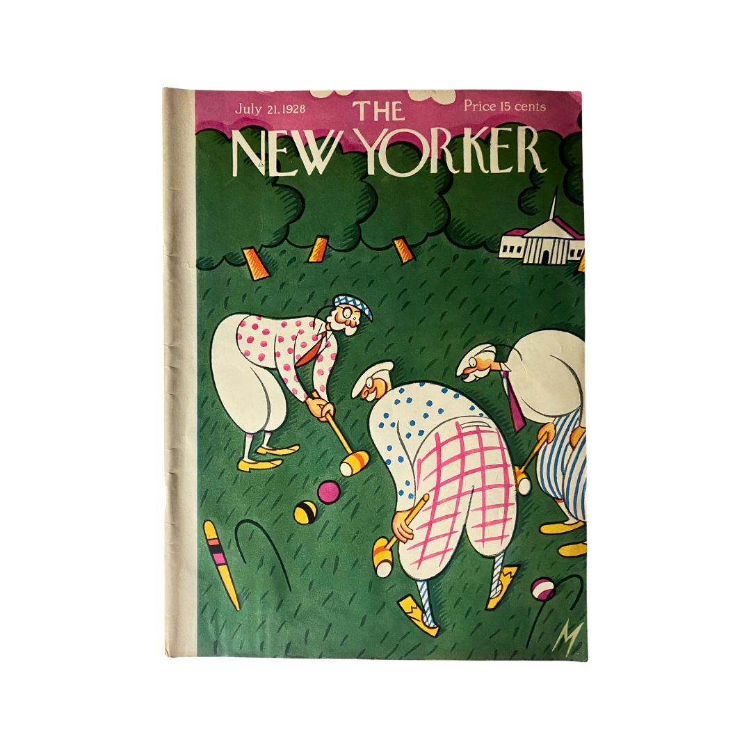 The New Yorker Complete Magazine July 21, 1928 Julian de Miskey Cover VG