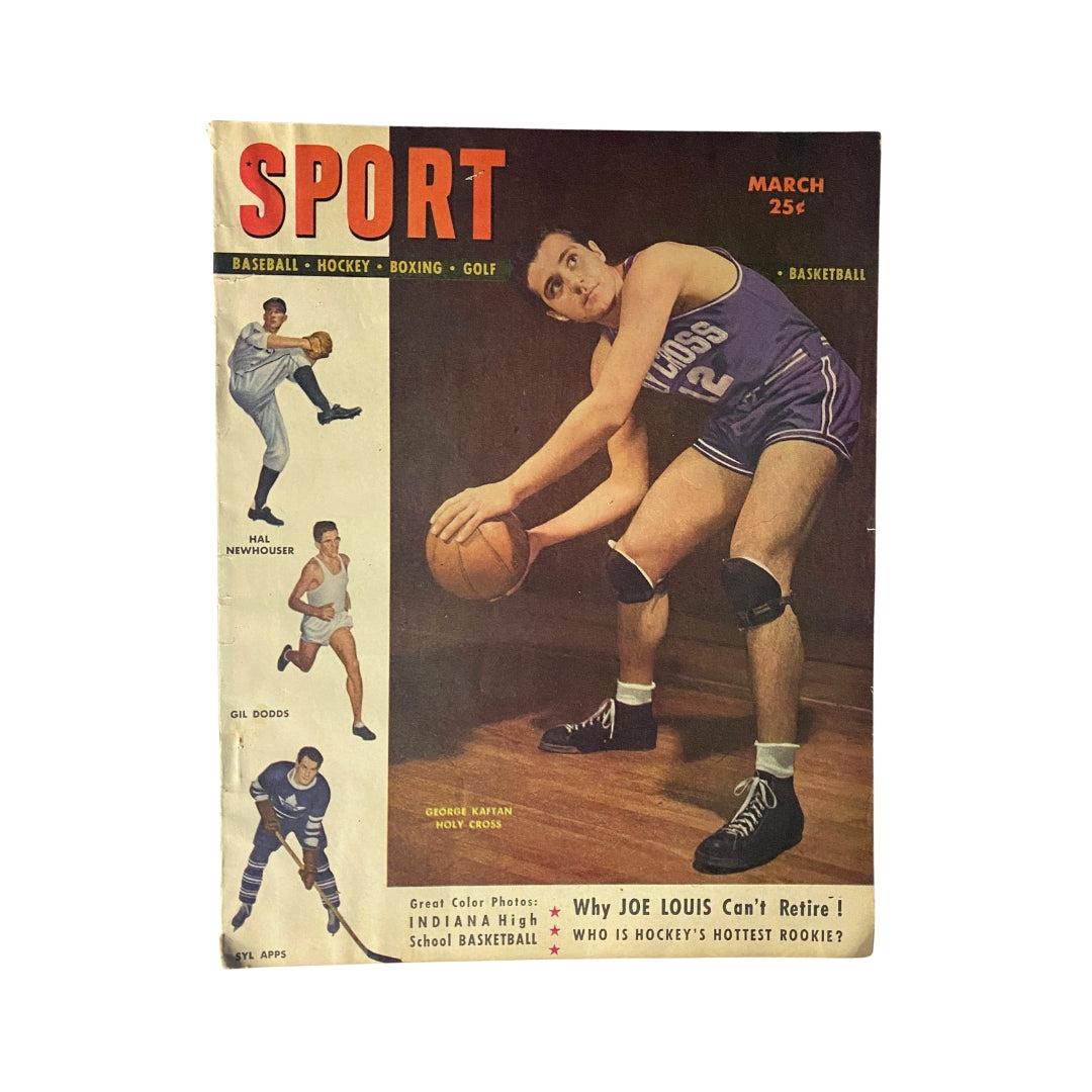 Sport Magazine March 1948 George Kaftan, Hal Newhouser Cover No Label