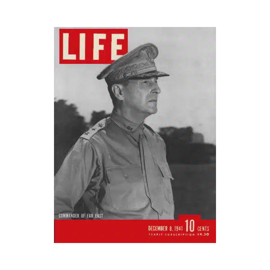 VTG Life Magazine December 8, 1941 General Douglas MacArthur