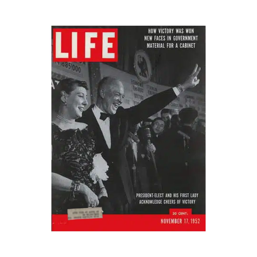 VTG Life Magazine November 17, 1952 Dwight and Mamie Eisenhower