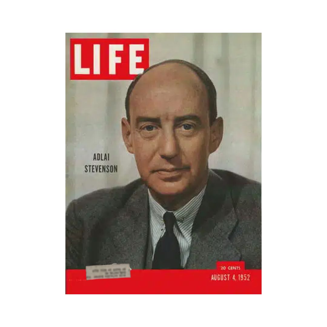 VTG Life Magazine August 4, 1952 Nominee Adlai Stevenson