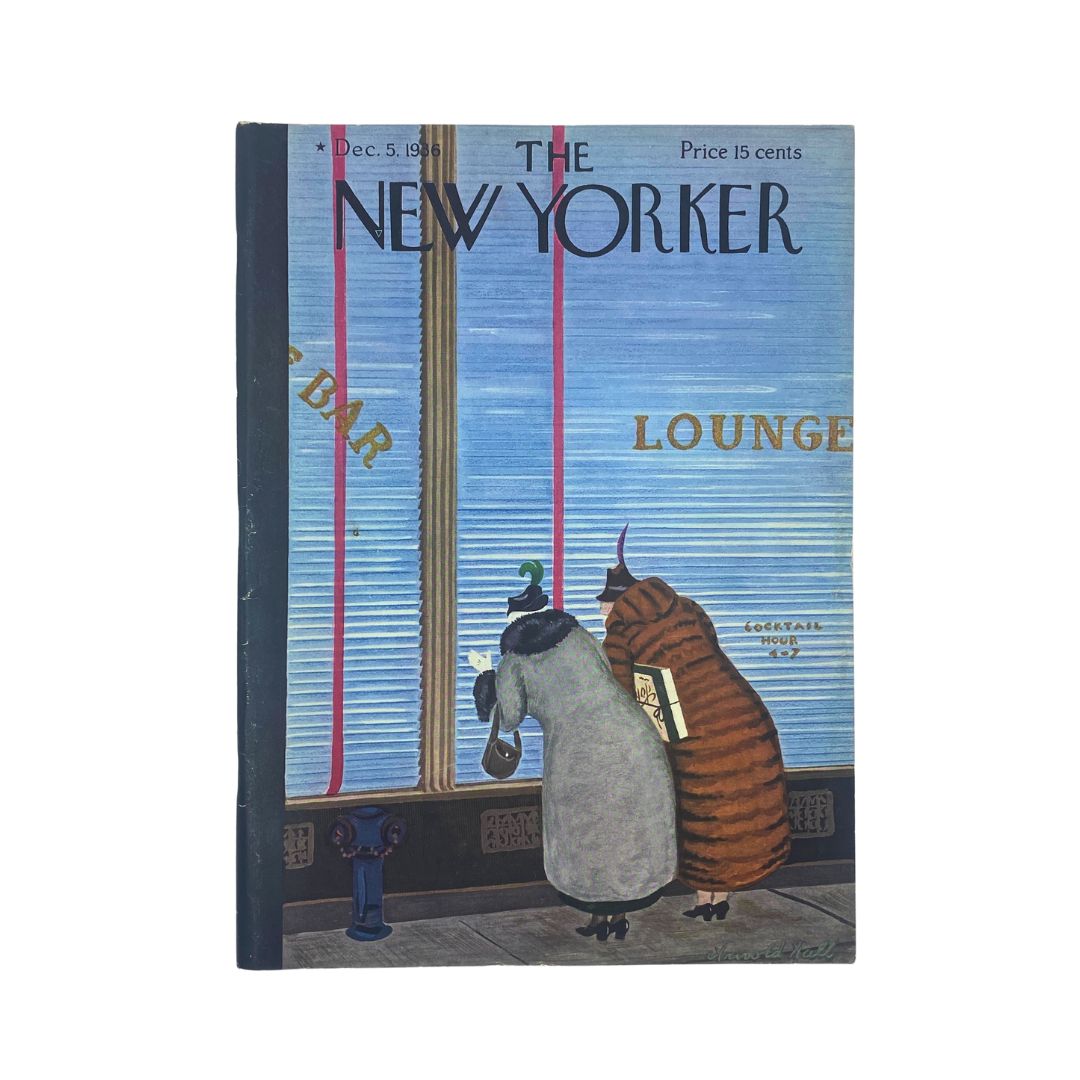 The New Yorker Complete Magazine December 5, 1936 Arnold Hall Cover VG